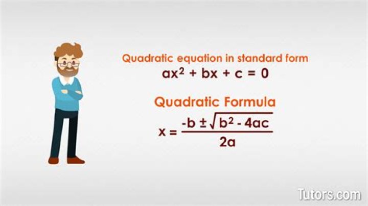 Changing from quadratic formula to standard form.