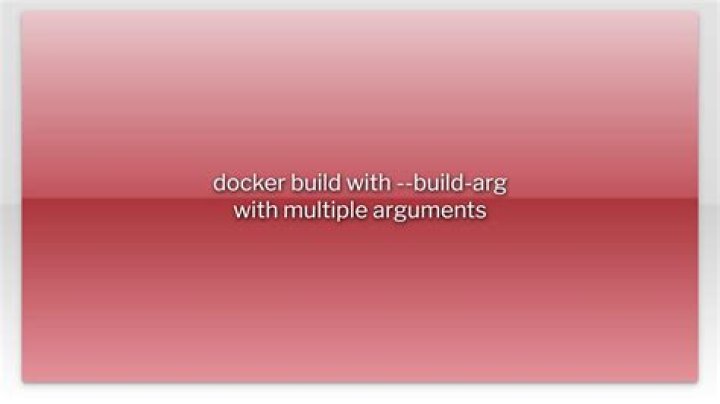 docker build with --build-arg with multiple arguments