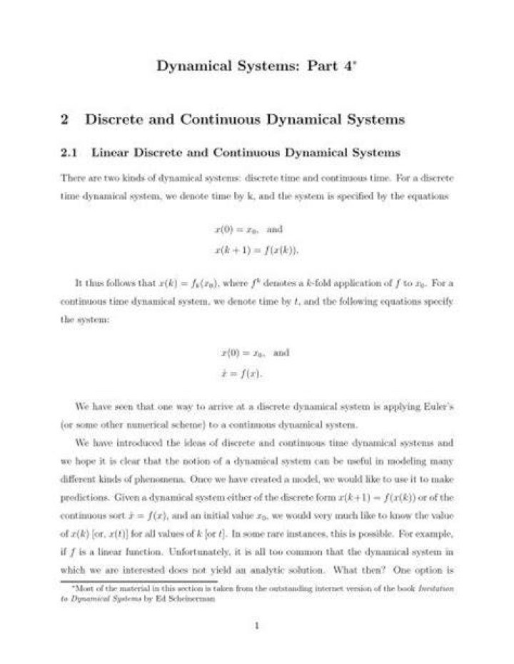 From discrete dynamical system to continuous one