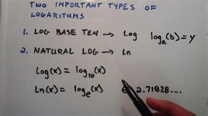 From natural log to log base 10