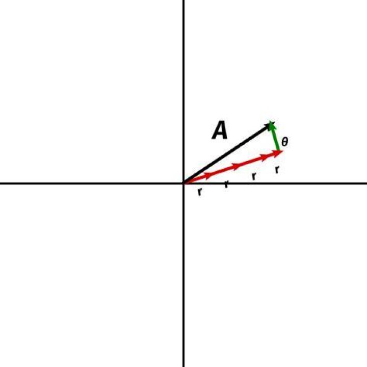Graphically representing vectors with polar unit vectors without converting to Cartesian coordinates