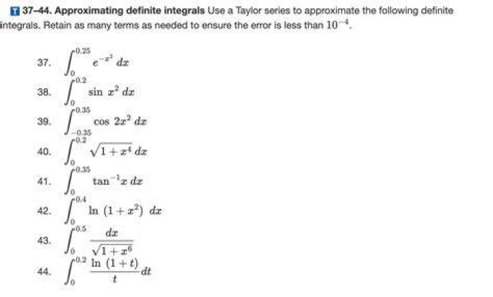 How to estimate a definite integral using Taylor series