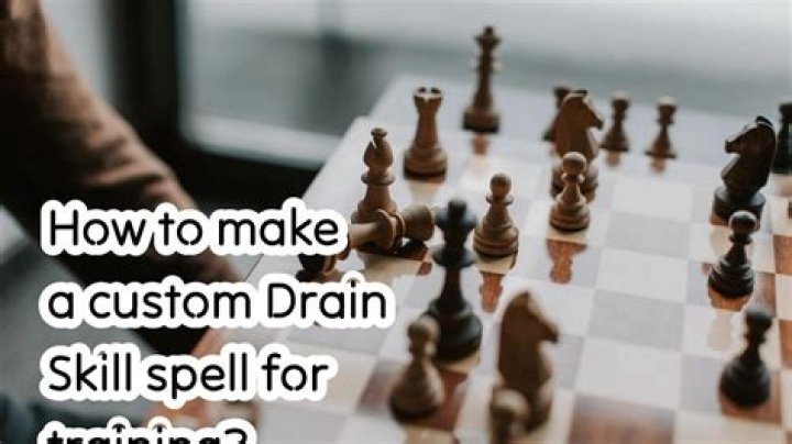 How to make a custom Drain Skill spell for training?