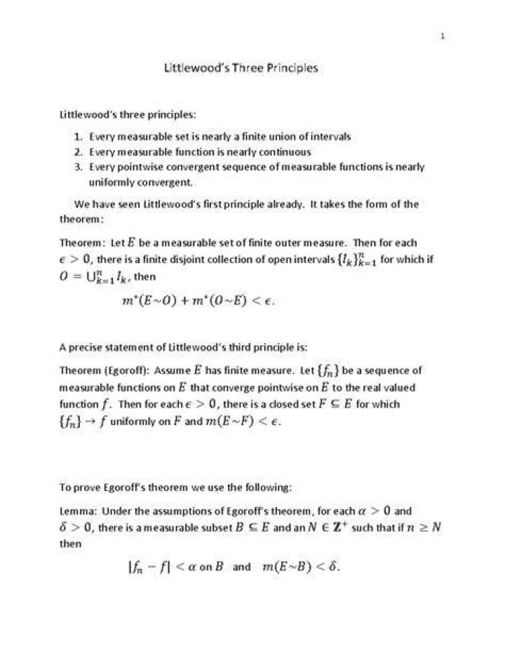 Littlewood's Principles and Counterexamples
