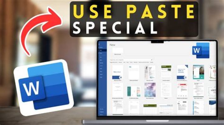 Microsoft Word Paste Special