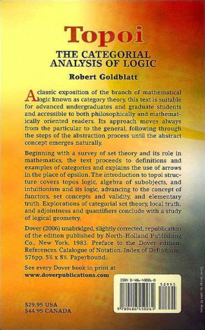 References to supplement Goldblatt's "Topoi"