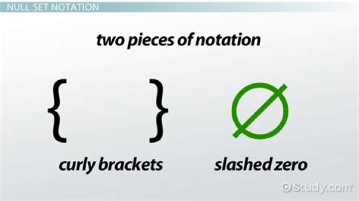 What is a null set?