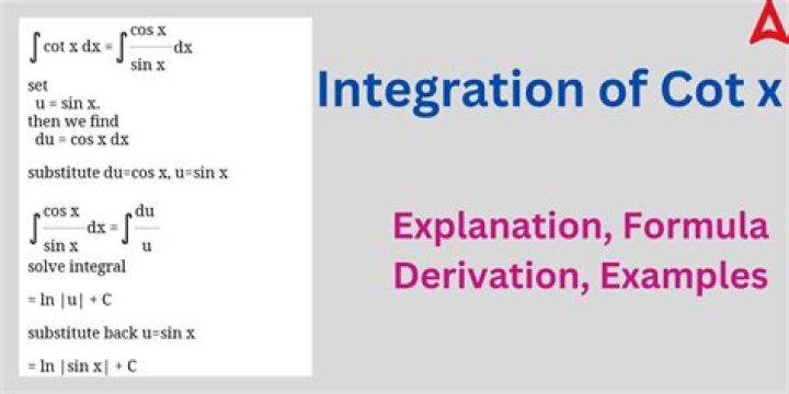 Why does the integral of cot x have absolute value?