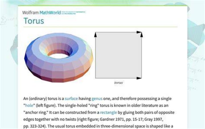 Why is the surface of a torus flat?